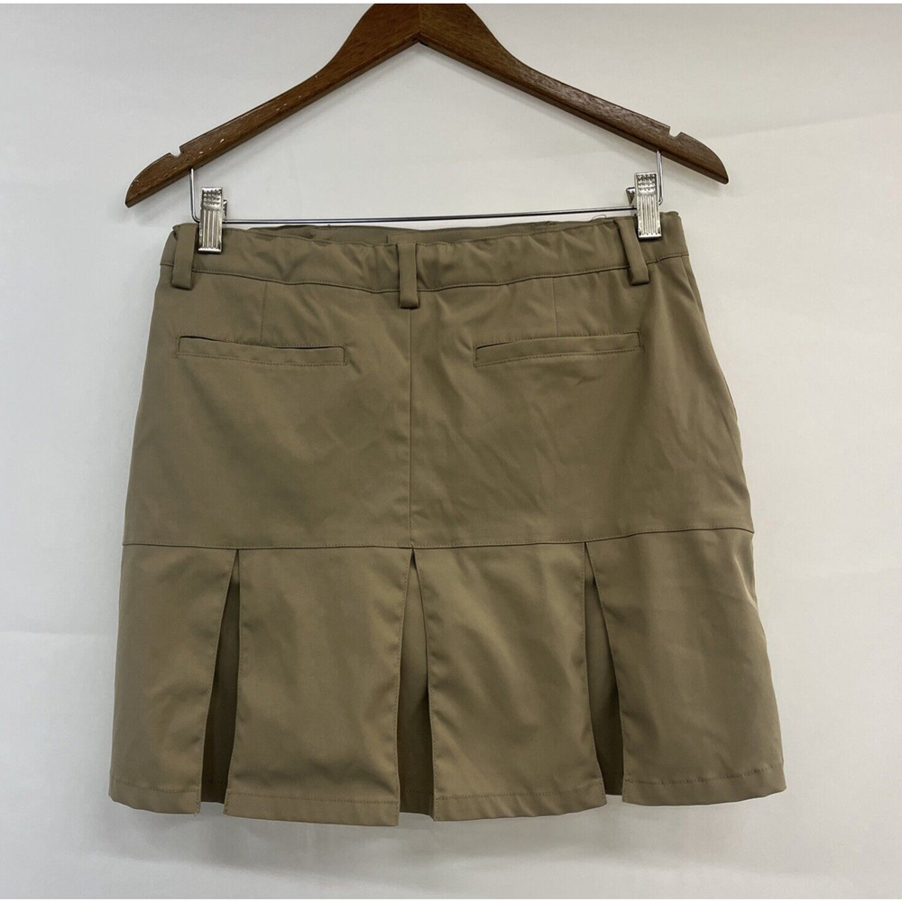 Girls Lands End Size 16 Khaki Skirt Uniform 16 Inch Length 100% Polyester Chrty - Picture 2 of 14
